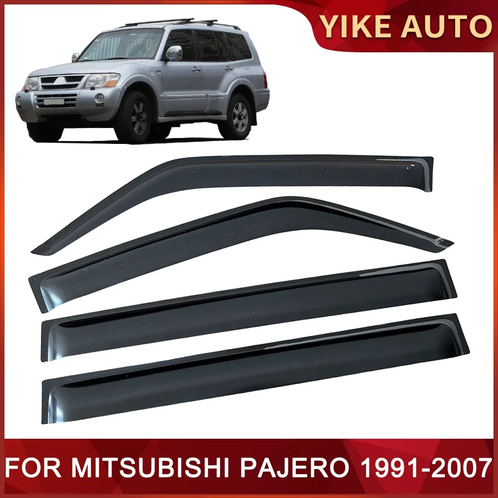 

Оконный козырек для MITSUBISHI PAJERO Montero V73 V75 V93 V97 V31 5-дверный козырек 1991-2021 Защита от солнца дождя боковой оконный дефлектор