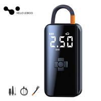 LEIBOO Rechargeable Car Air Pump Portable Car Automatic Compressor Tire Inflator for Motorcycle Bicycle Basketball Inflatable