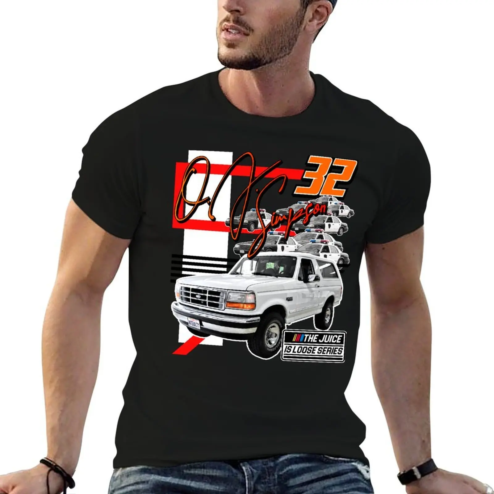 

Retro The Juice is Loose OJ Chase Race 90s Style Design T-Shirt t shirt for man man graphic t shirt funny t shirts man T-shirt