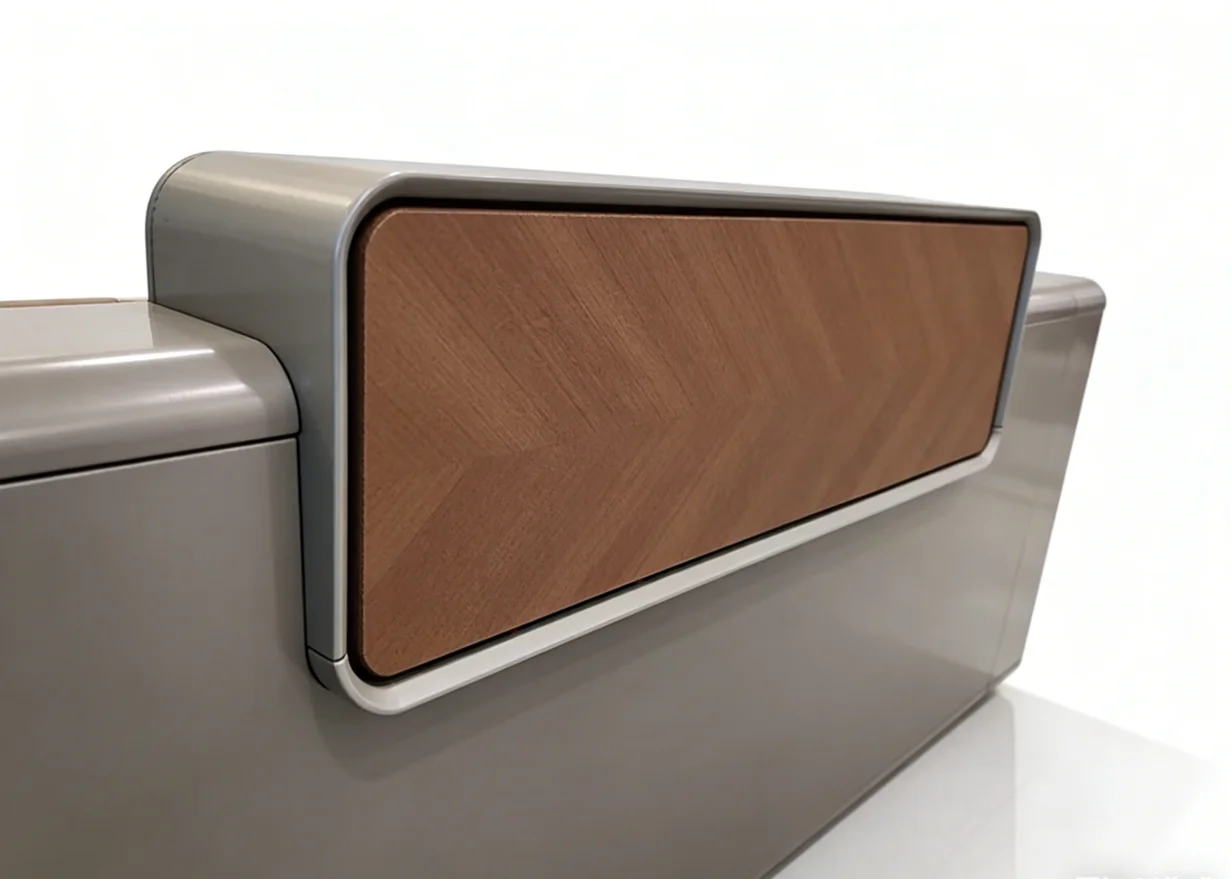 Custom Modern Solid Wood Reception Desk For Office Building School Hotel Hospital