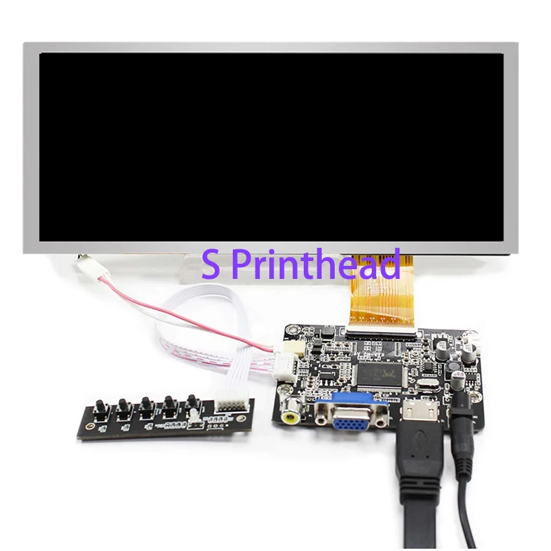 8.8 inch 1280x480 LCD Screen CLAA088WA01 XN Brightness 500nit Panel with HDMI VGA AV LCD Controller Board For Car Monitor Module