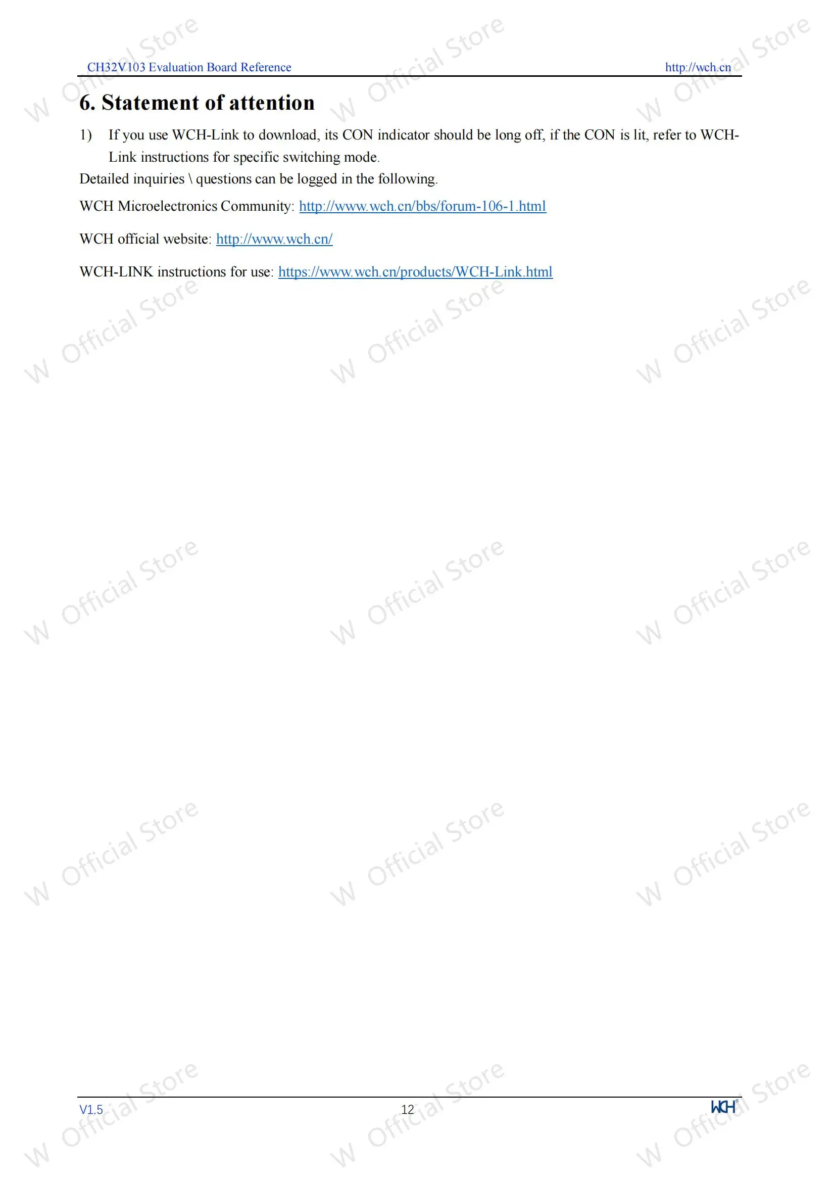 CH32V103-Entwicklungsboard, On-Board WCH-Link-Debugger CH32V103R8T6 Mikrocontroller-Evaluierungsboards – Detail 14