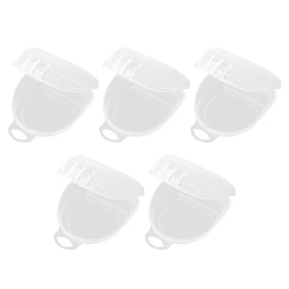 

Набор из 5 компактных коробок для хранения боксерских капп и зубных протезов, устойчивых к царапинам, дорожные футляры для зубных протезов и капп