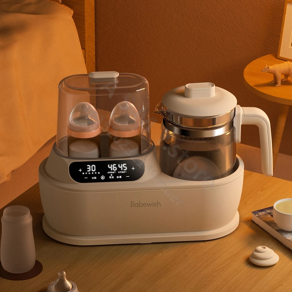 Multi-function thermostatic milk regulator / double bottle warmer milk warmer / with steam sterilisation bottle steriliser