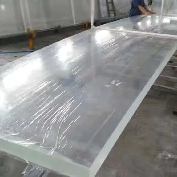 プール壁建設 20-300 ミリメートル 100 バージンルーサイトアクリルプールガラスパネル屋外スイミングプール用