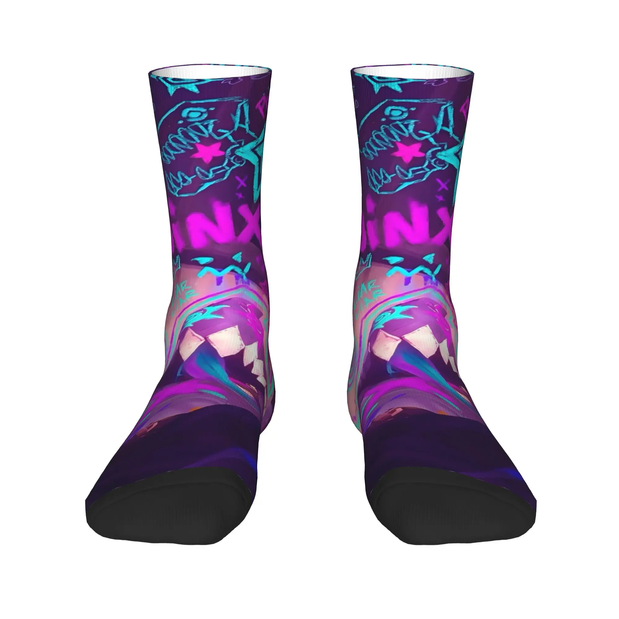 Men Socks Jinx Monkey  Arcane (5)  Stockings Autumn Leisure High Quality Socks Printed Cycling Anti-Slip Socks