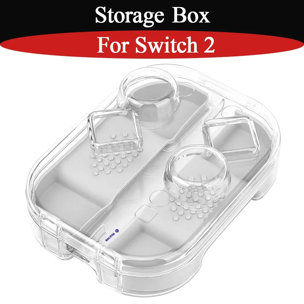 Voor Switch2 Joy-Con Stofdichte transparante beschermhoes Anti-impact opbergdoos Vervangende onderdelen voor NS2 Gaming-accessoires