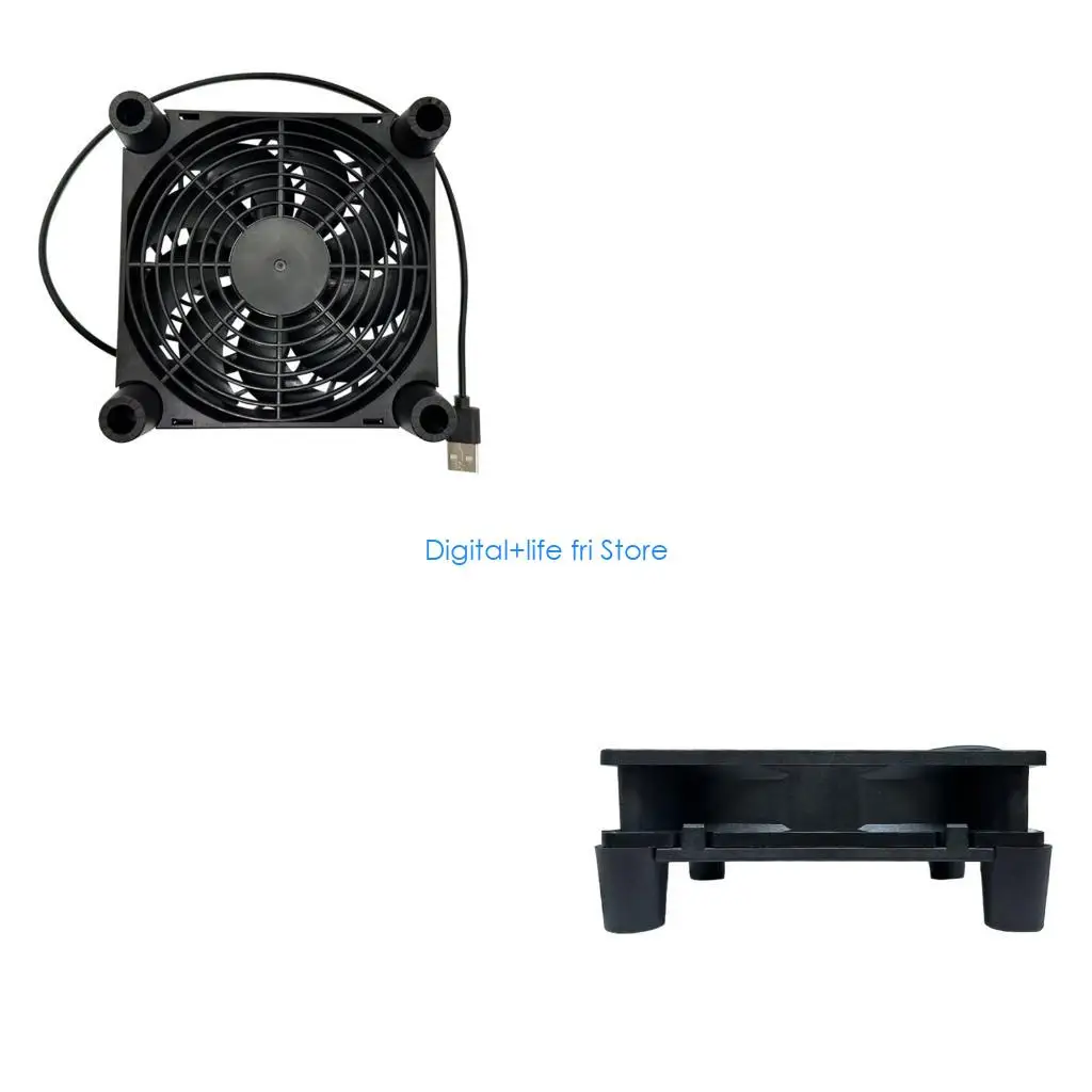 E06D 12cm Plastic USB Fan For Electronic Equipment Cooling Computer Components And Home Appliances
