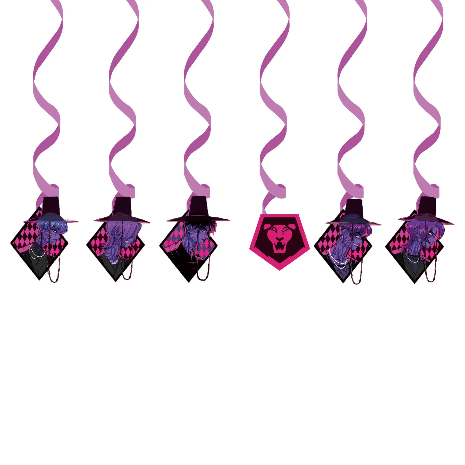 لوازم الحفلات للأولاد من Kpop Hunters Saja، لافتة زينة الكيك، خلفية لحفلات أعياد الميلاد للأطفال #6