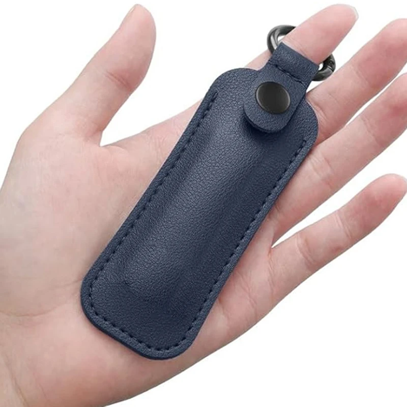 New Leather U Disk Pouch Key Ring Holder USB Flash Drive Storage Bag Pendrive Protective Cover Memory Stick Case