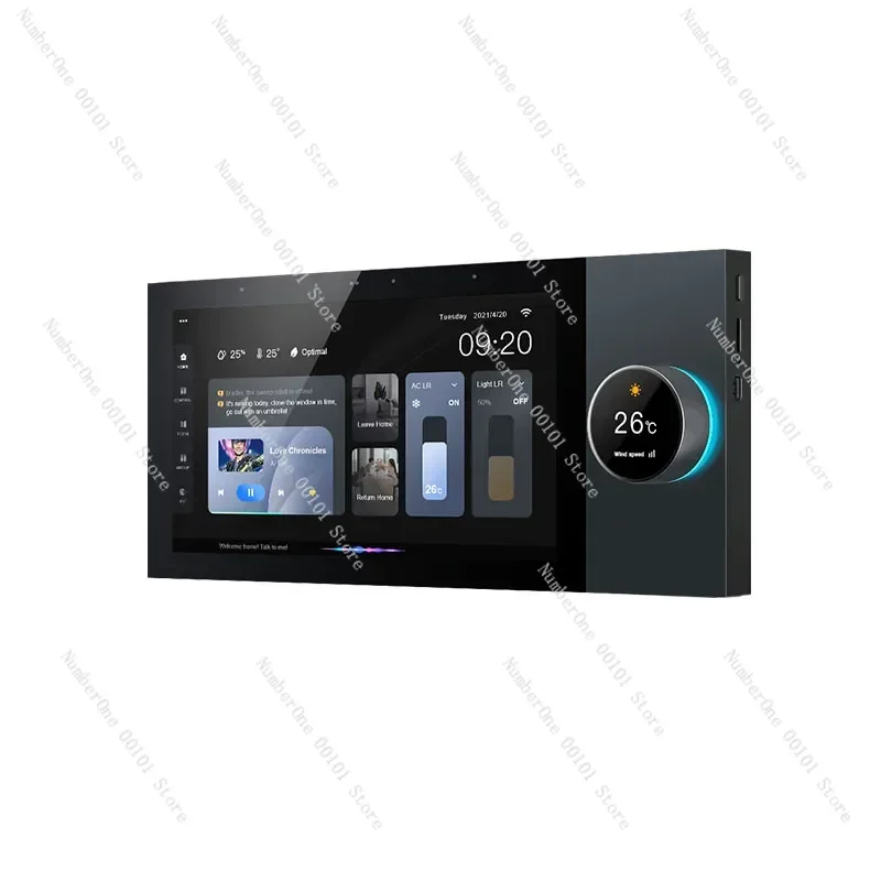 Smart Home 7 Inch WiFi Touch Screen Multi-function Music Host Touch Screen with Zigbee Gateway Wall Mounted Central Control