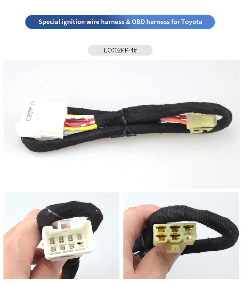 

EASYGUARD plug and play, кнопка запуска данных для автобуса, подходит для Toyota fortuner 2013-2015, автомобильная сигнализация, дистанционный запуск, остановка
