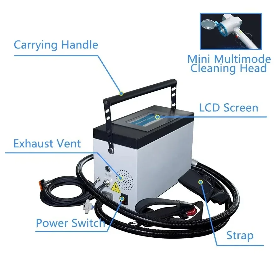 100W 150W 200W Portable Handheld Metal Steel Aluminum Cleaner
