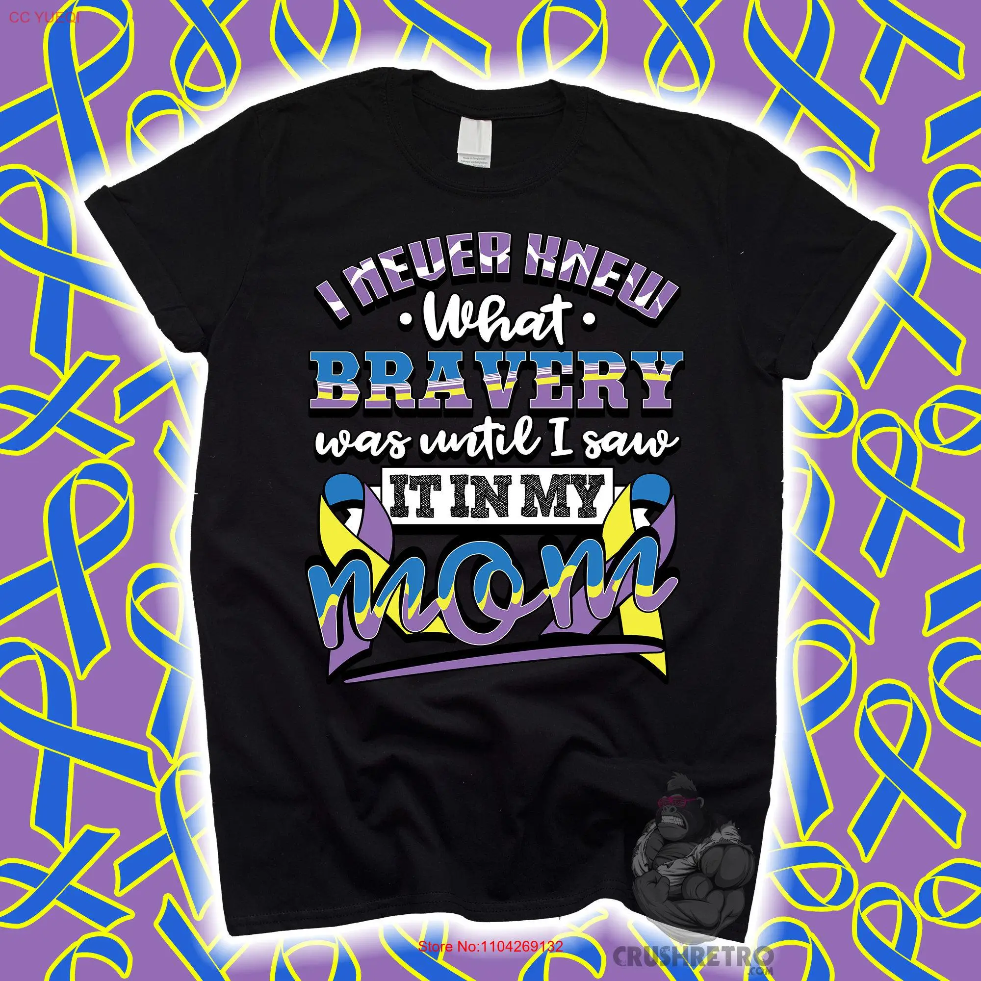 تي شيرت للتوعية بسرطان المثانة الشجاعة للأطفال، شريط الناجي للعائلة بأكمام طويلة أو قصيرة #1