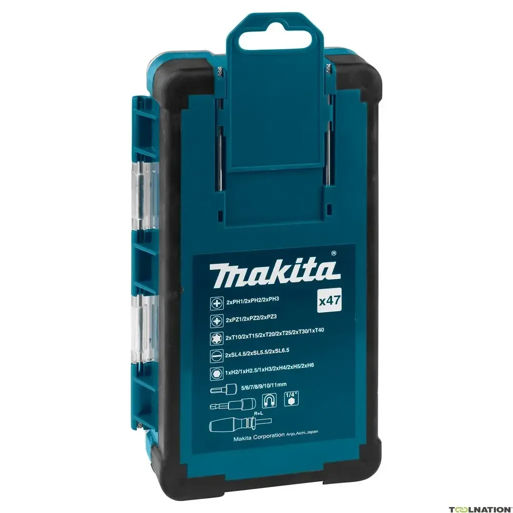 Imagem -06 - Makita-ferramentas Manuais Acessórios para Ferramentas Elétricas Soquete de Catraca Chave de Fenda Bit Grupo 47 Pcs B36170