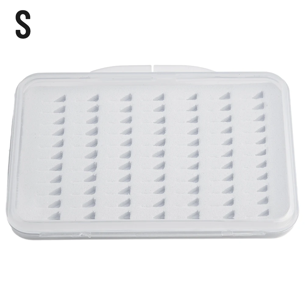 Fish Hook Tackle Fishing Fly Box PP Portable Slim Storage. Tackle Transparent Waterproof Box Clear EVA Fishing