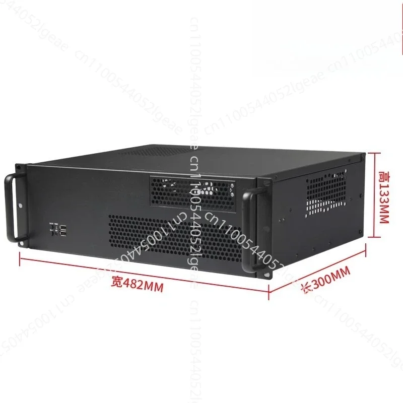 3U Industrial Computer Case, ATX Motherboard, Optical Drive Position, Desktop, Large Power Supply, Front IO Interface Server