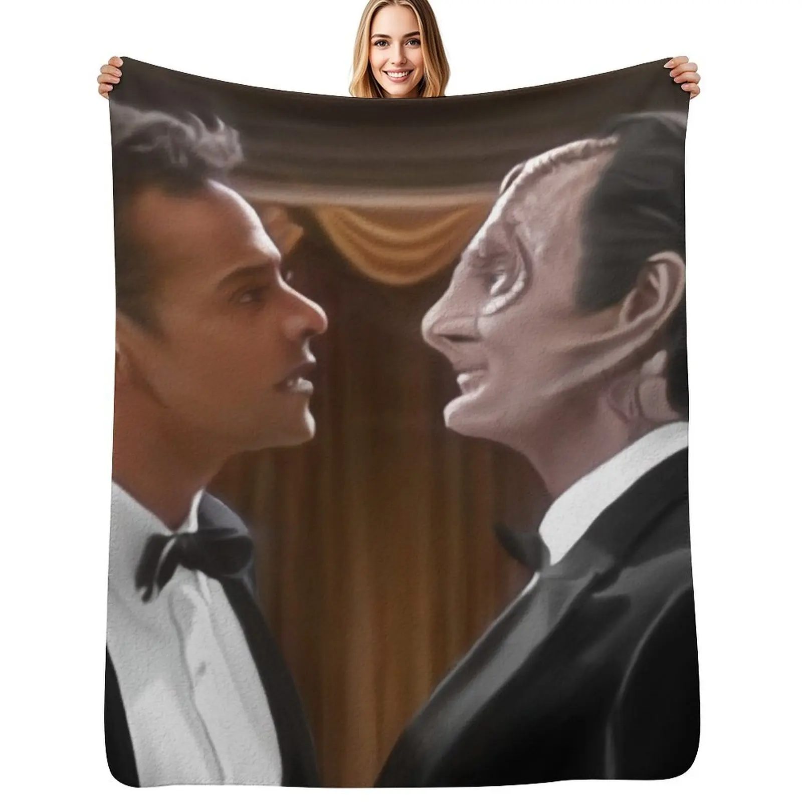 

Tuxedo Garashir Throw Blanket manga Luxury Designer Blankets
