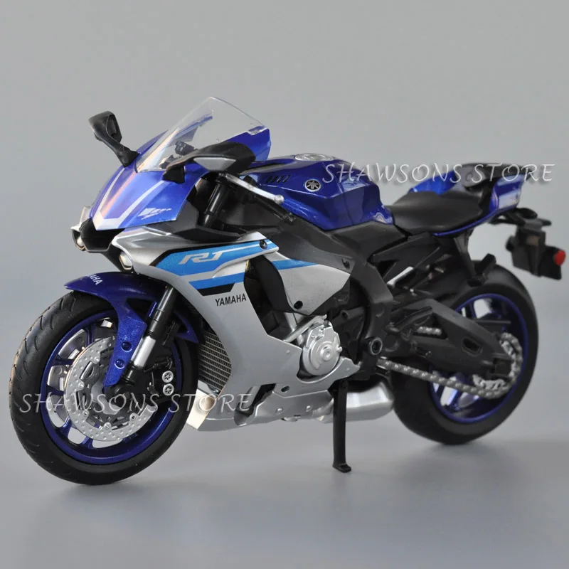 1:12 Scale Diecast Motorcycle Model Toys Yamaha YZF-R1 Sport Bike Miniature Replica Collectible