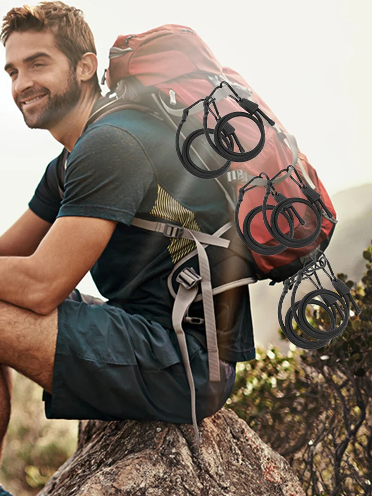 6 PCS Adjustable Bungee Cords with Hooks Super Elastic Bungee Straps Tie Downs Cable Bungee Straps for Bike Rack Tarps Cruise