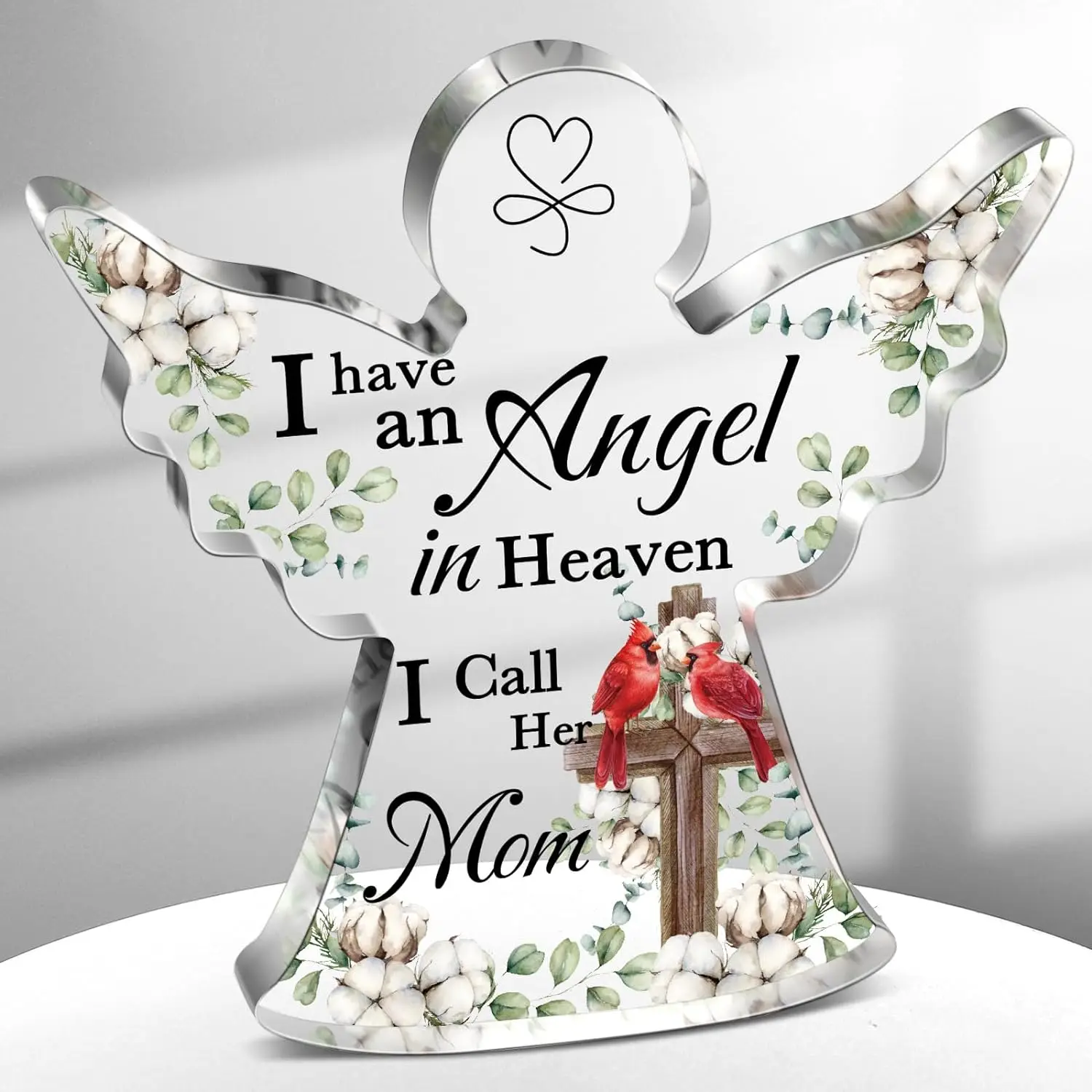 Red Cardinal Christmas Gifts Sympathy Bereavement Gift Mom in Heaven Christmas Memorial Gifts for Loss of Mom In Memory Gift