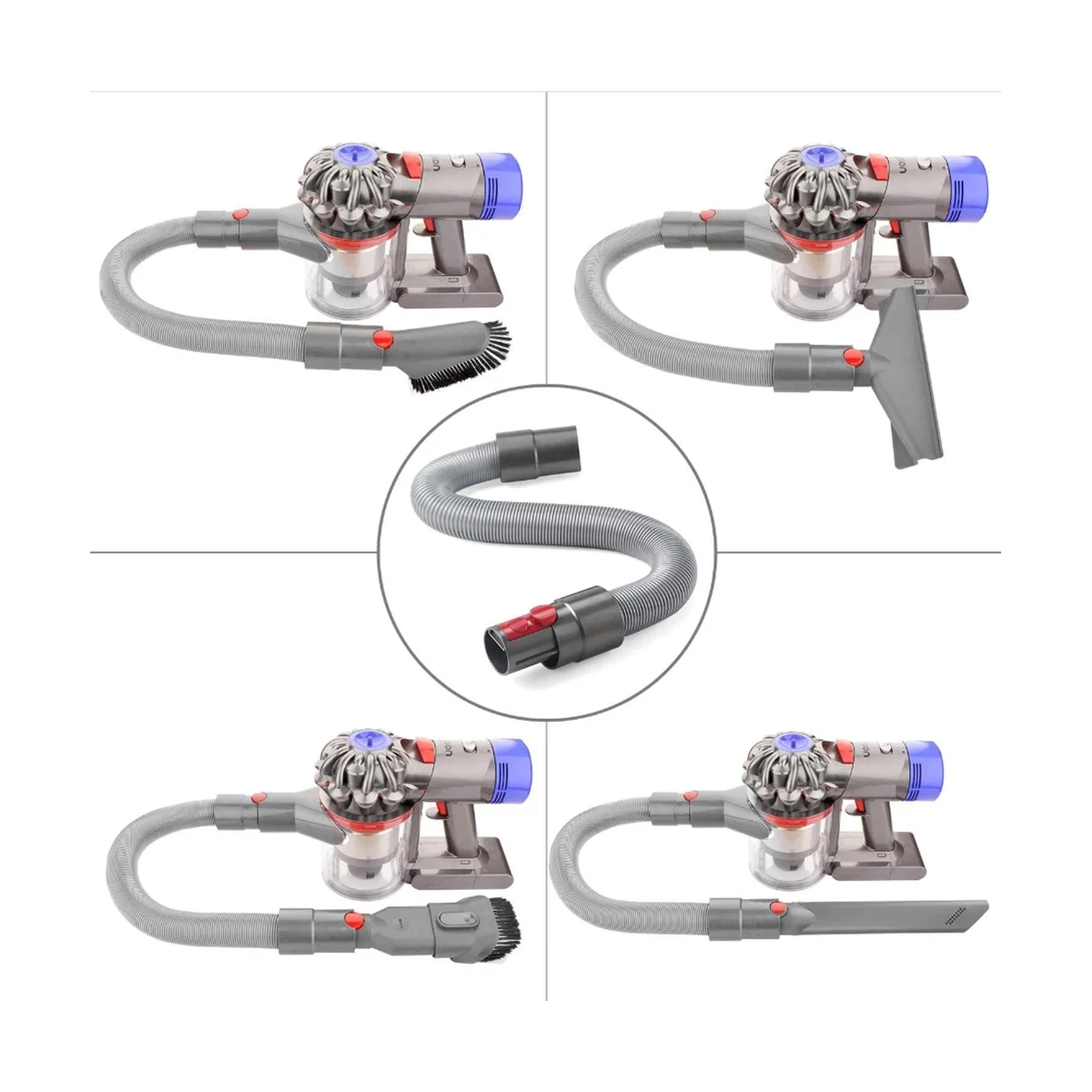 Conjunto de fixação a vácuo para v7 v8 v10 v11 v12 v15 aspirador cabeça sucção colchão escova cabeça escova macia