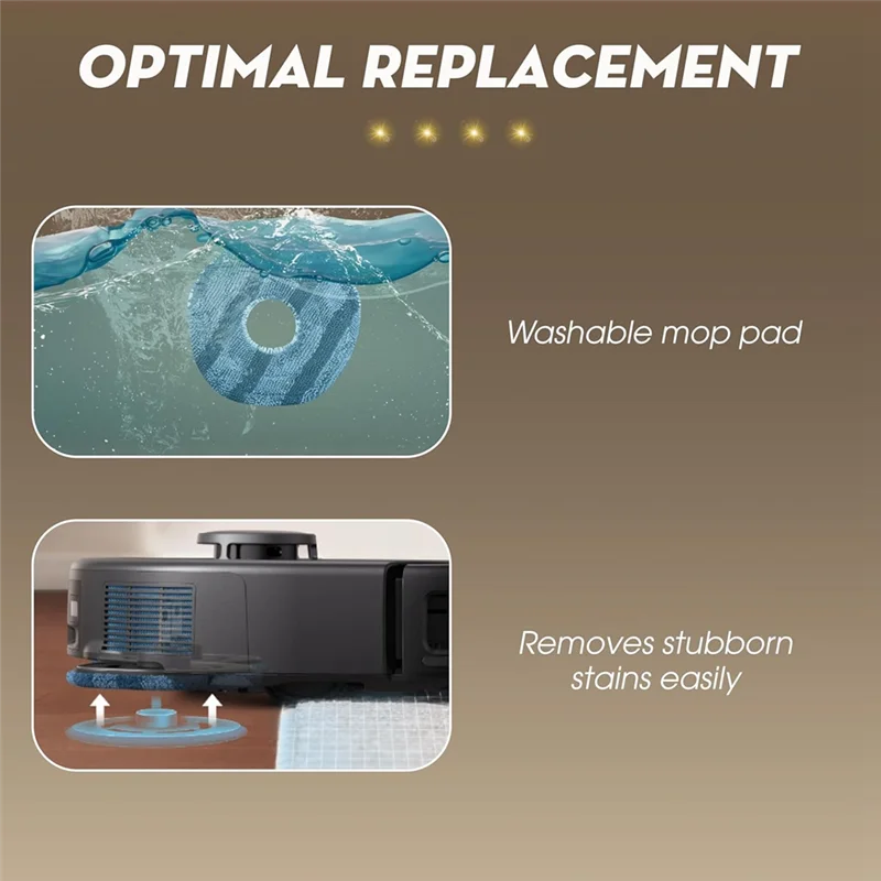 B99A-15PCS Replacement Accessories For Eufy X10 Pro Omni Vacuum Cleaner Accessory Roller Side Brush Filter Mop Pads Dust Bags