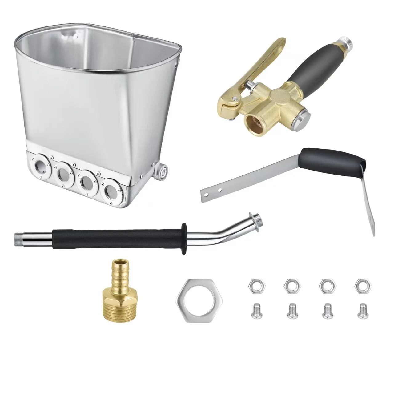 

4-луночный пистолет-распылитель для цемента, домашняя машина для распыления цементного раствора, портативный пневматический инструмент, песочный пистолет, машина для затирки раствора