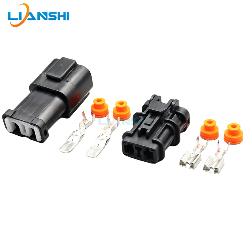 High-current waterproof connector for 2-hole motor generator connector 3-core throttle plug excavator plug