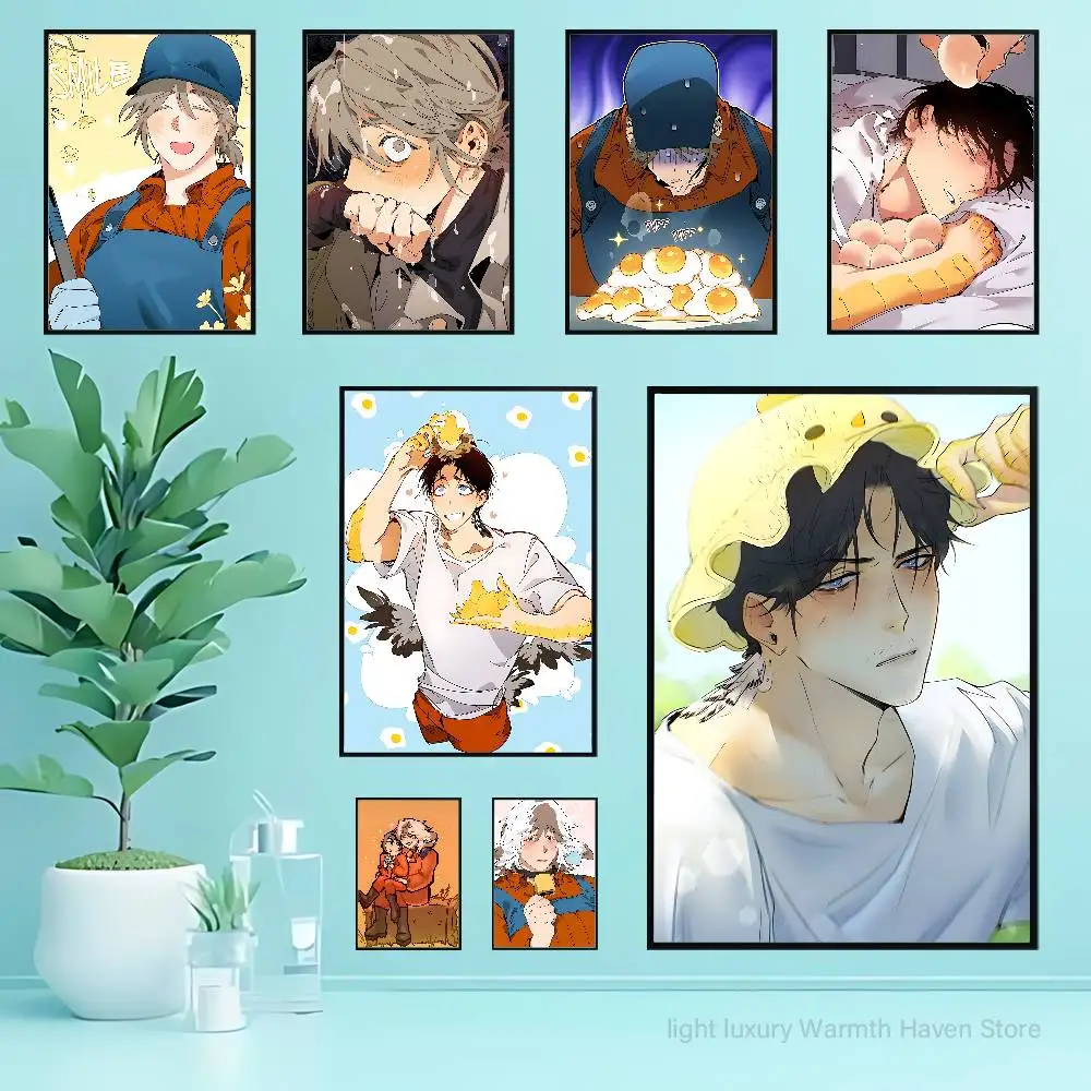 

Manhwa Mr As F-Farm Club Bar Paper Vintage Poster Wall Art Painting Bedroom Study Stickers