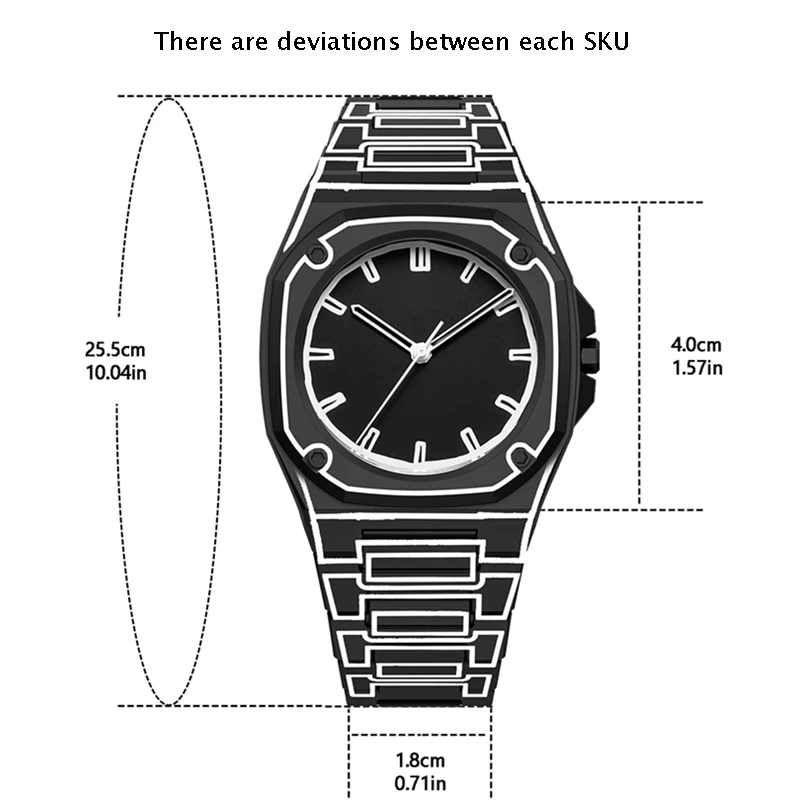 Neue modische Quarzuhr für Herren, leicht und wasserdicht, Quarzwerk, einfaches und lässiges Damenarmbanduhr