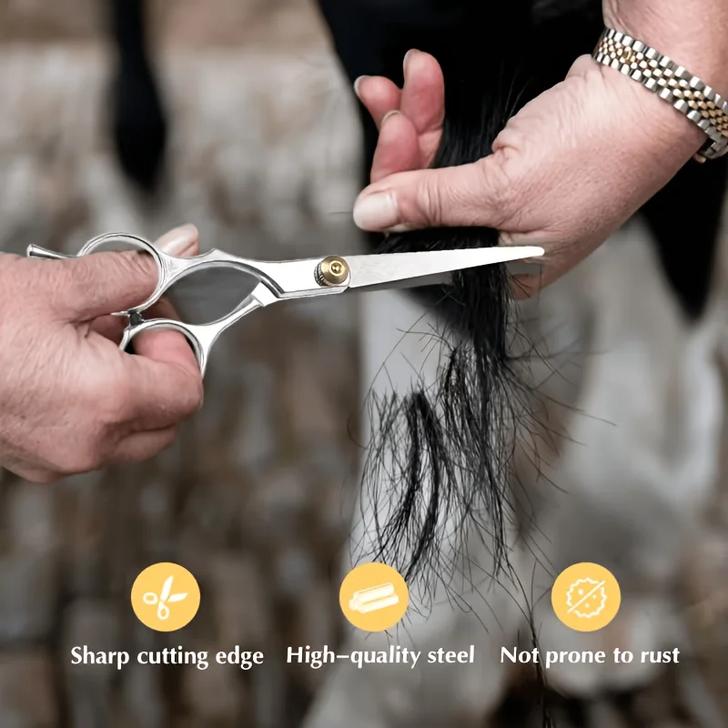 Horse Grooming Tool Set Stainless Steel Fine Hair Trimming Kit for Hair Grooming Livestock Care and Pet Hair Maintenance view 5