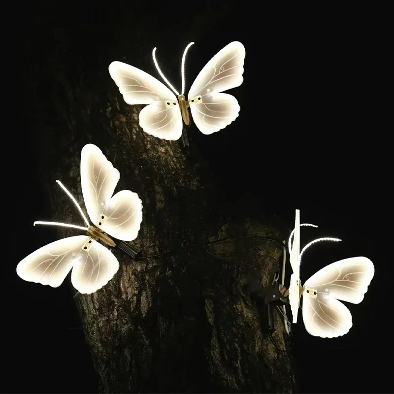 LED Butterfly Lights for Outdoor Decor - Dynamic & Static Modes