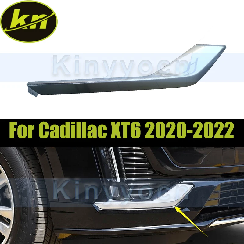 

ABS передний бампер, Нижняя крышка, молдинговая отделка для Cadillac XT6 2020-2022, крышка противотуманной фары, полоса, отделка