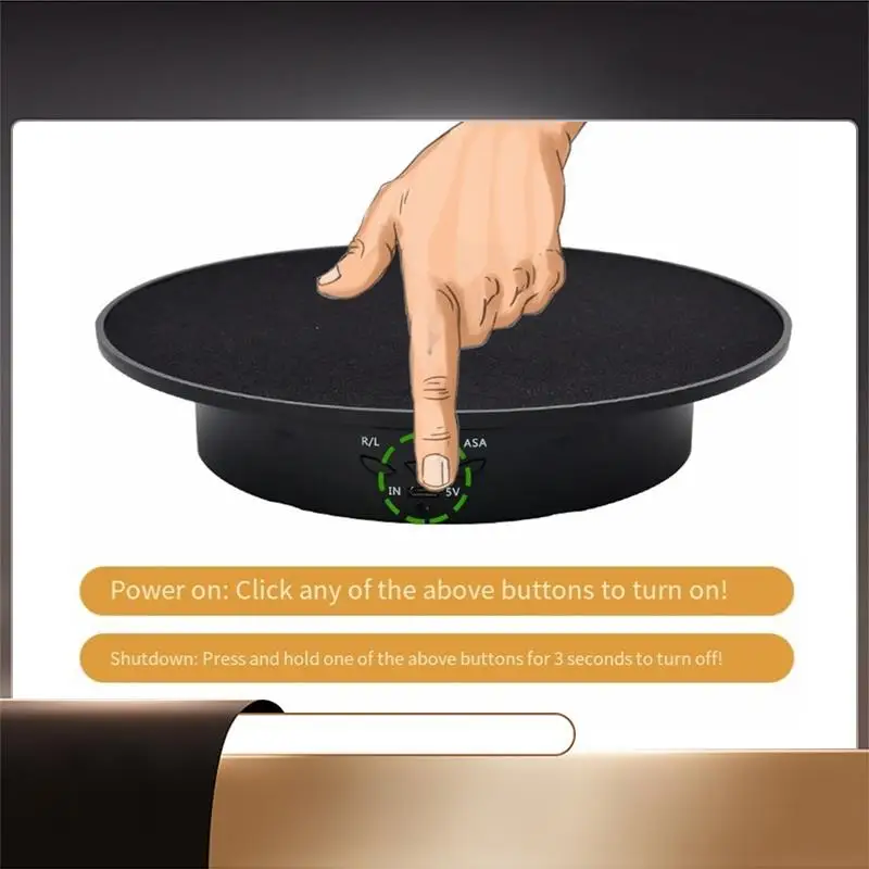 

Live Jewelry Artifacts Video Electric Rotational Table Panoramic Display Table Easy To Use E-N35R