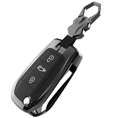Imagen 1 del producto Funda de aleación de Zinc para llave de coche, carcasa para Peugeot 208, 308, 408, 508, 2008, 3008, 4008, 5008, Citroen C3, C4, CACTUS C6, C8, novedad
