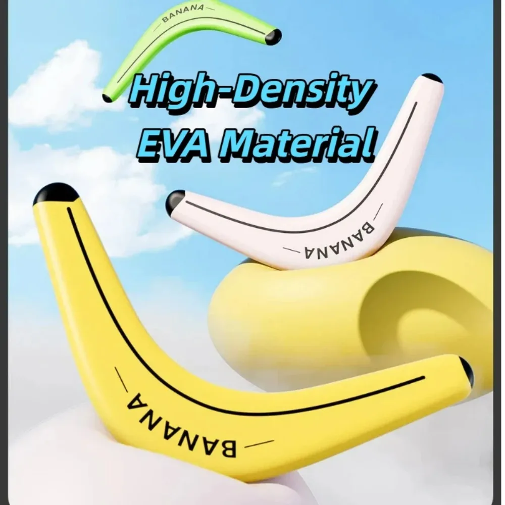 Soft and Elastic Sports Throwback Banana V Shaped Boomerang Flying Disc Throw Interactive Toys for Kids Adults image 2