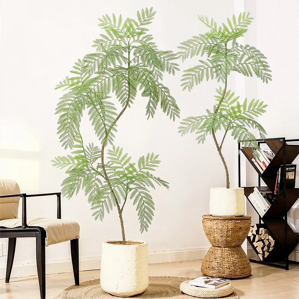

Large Blue Jacaranda Potted Plant Realistic Artificial Tree for Living Room Decor Indoor Home Ornament