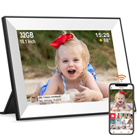 Frameo 10.1 Inch WiFi Digital Picture Frame 1280x800 HD IPS Touch Screen Digital Photo Frame Electronic 32GB Memory Auto-Rotate
