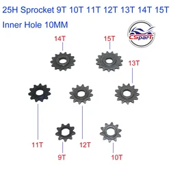 9 10 11 12 13 14 15 Tooth 9T 10T 11T 12T 13T 14T 15T 25H Oval 10MM  Razor EVO  IZIP Gear Sprocket 500W 800W 1000W Scooter Motor