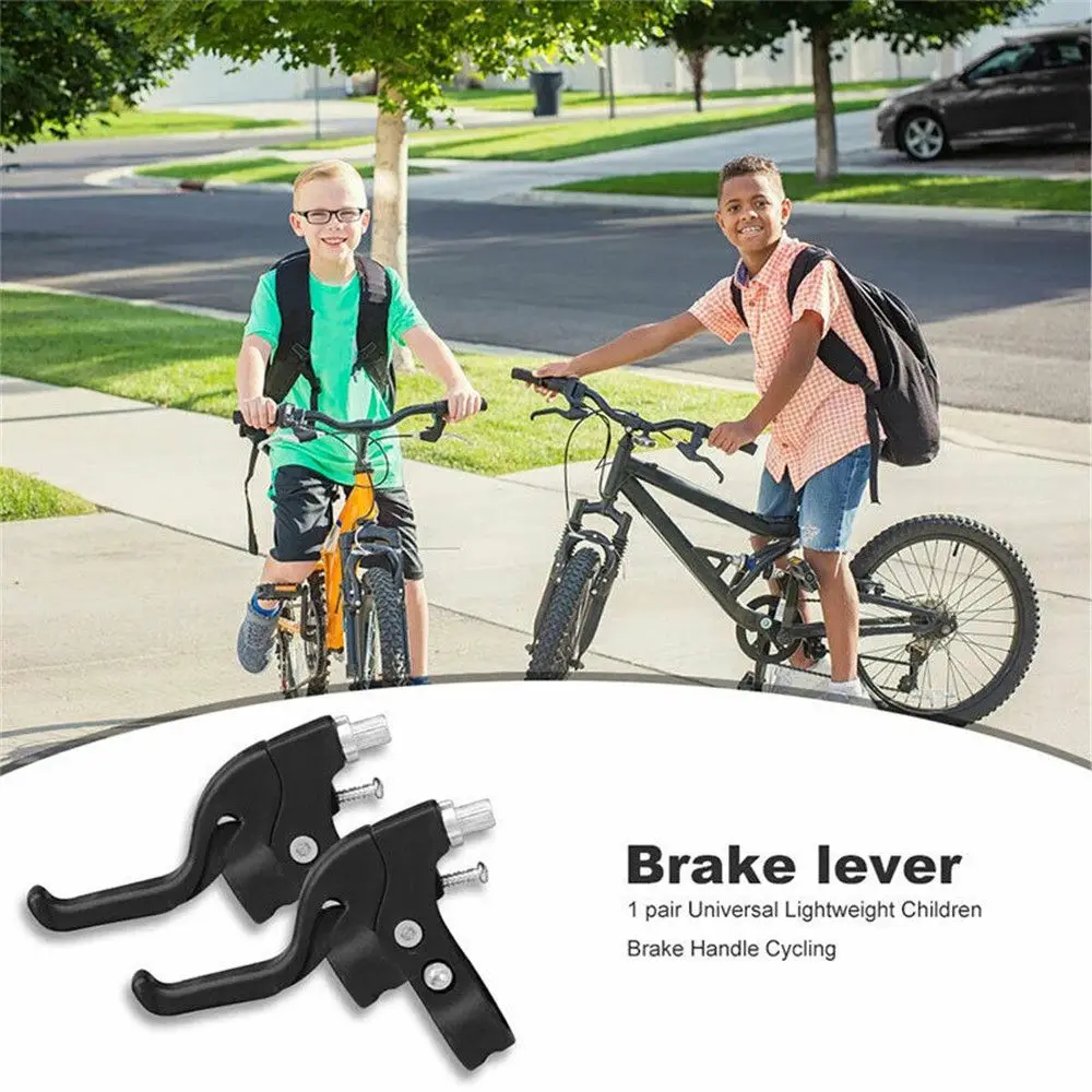 1 Pair Kids Bike V-Brake Levers Bicycle MTB BMX Mountain Road Bike Handlebar V-Brake Cycling Parts For Standard 22.2mm Handle