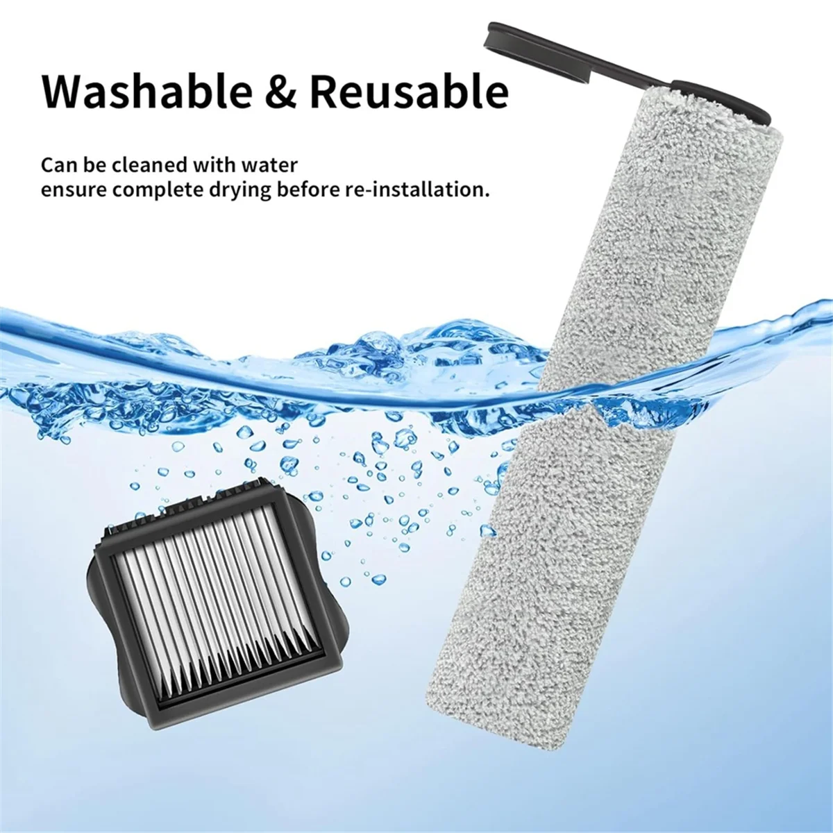 Tinecoフロアワン,コードレス掃除機ブラシ,s5プロ用の交換用フィルターローラー