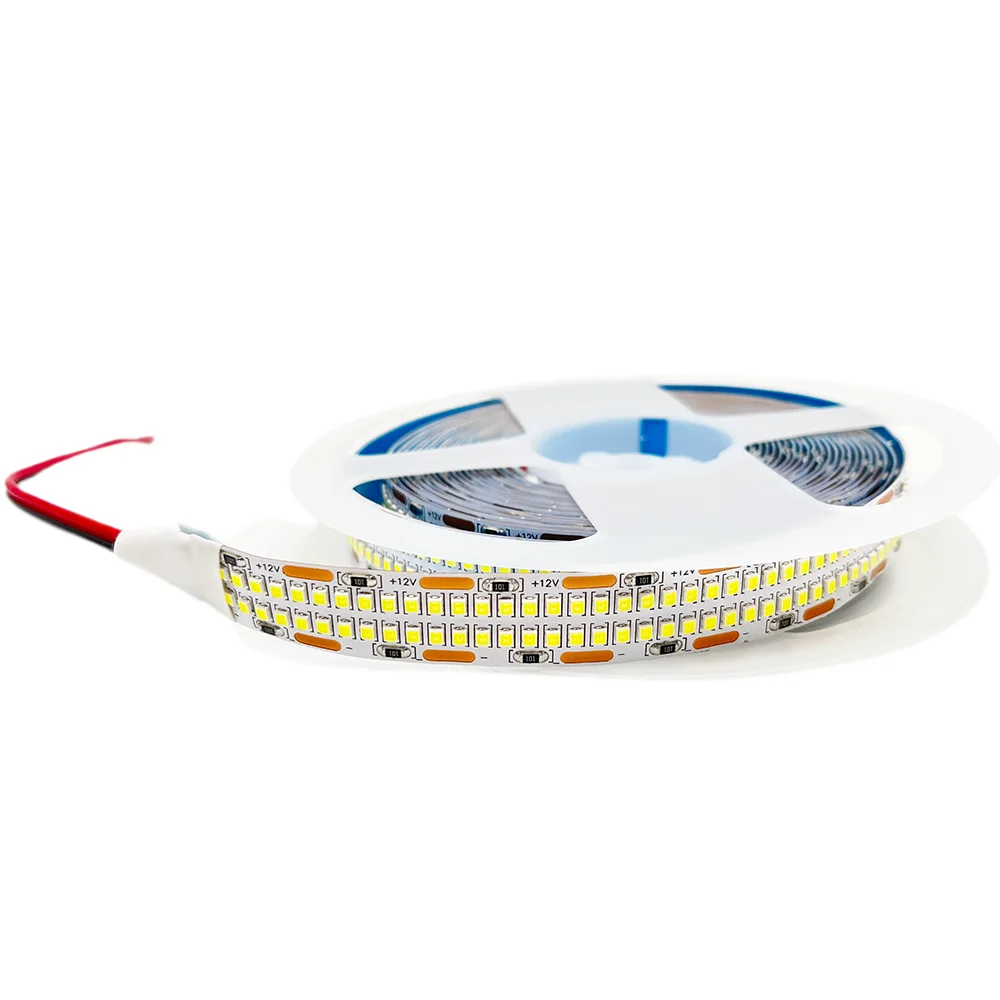 5m Double Row LED Strip Lights DC12V 24V SMD 2835 5054 2025 240leds 480leds 624leds Super Bright Adjustable Flexible LED Tape