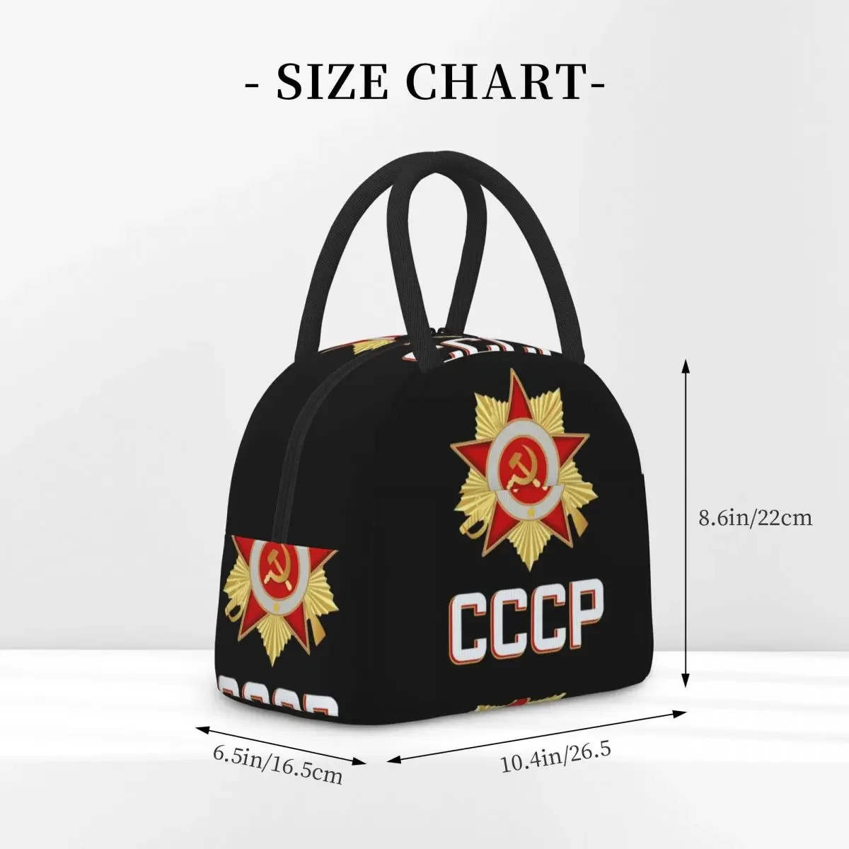 CCCP Star-Soviet-Union USSR Insulated Lunch Bag for Women Children Portable Food Boxes Thermal Lunch Box Tote