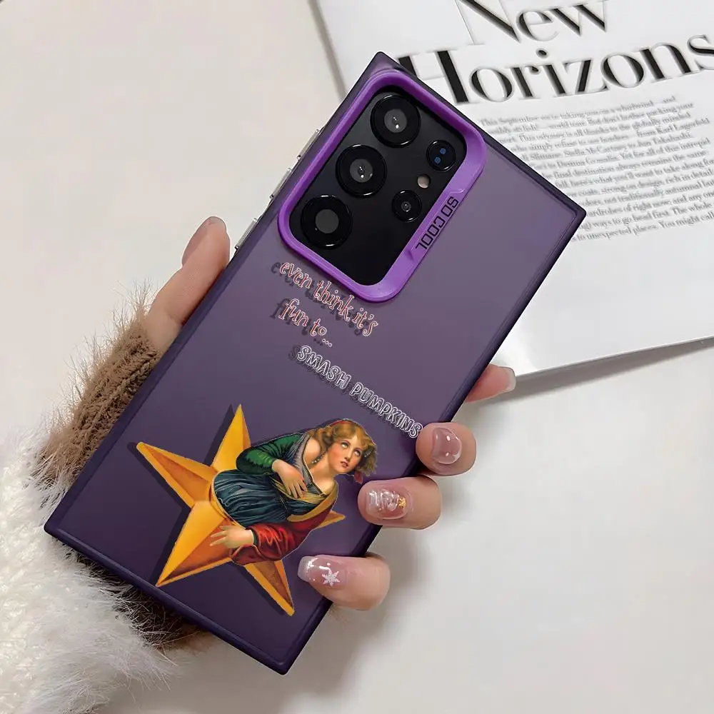 Чехол для телефона Smashing P-Pumpkins Band для Samsung Galaxy S25 Edge S24 S23 S22 S21 S20 Ultra Funda, силиконовый серебристый чехол PIKPAKA