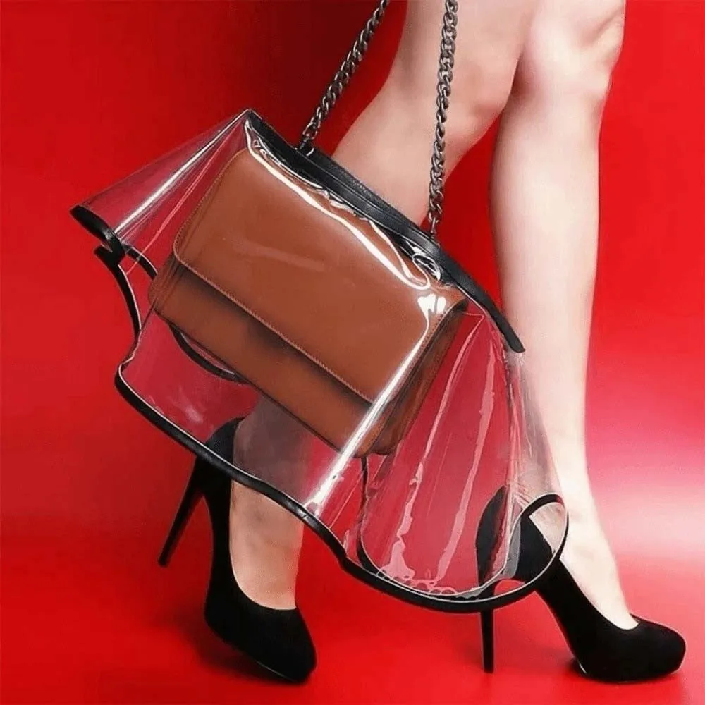 Universal Fit Bag Raincoat Frosted Matte Eco-Friendly Purse Rainproof Thickened Transparent Handbag Cover Fashion Collectors