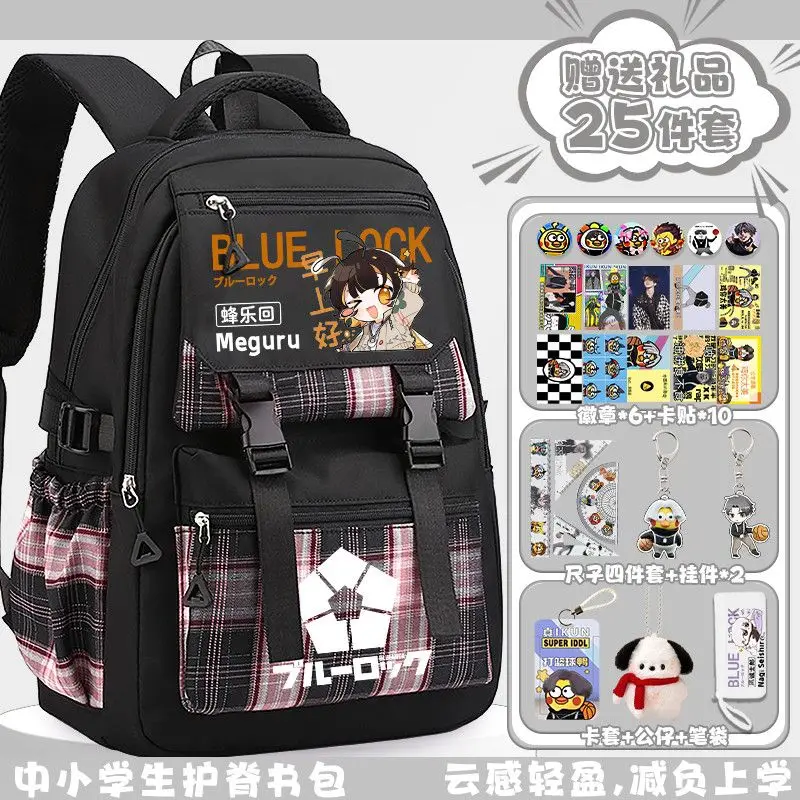 2025 لعبة BLUE LOCK Anime Cos Isagi Yoichi Kunigami Rensuk Bachira Meguru Ranze Kurona إلخ. هدية حقيبة ظهر Sweet Campus للجنسين