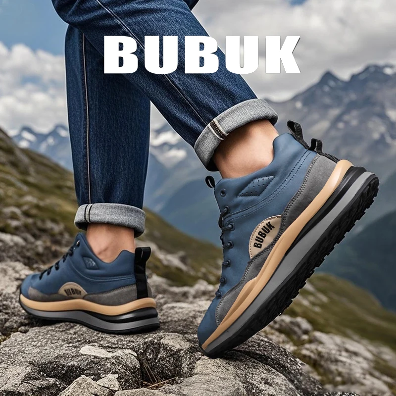 

Мужская спортивная обувь Bubuk Fashion, обувь для походов на открытом воздухе, низкие кроссовки для бега, деловая кожаная обувь, подходящая для всех сезонов, удобная и легкая, стильная и универсальная.