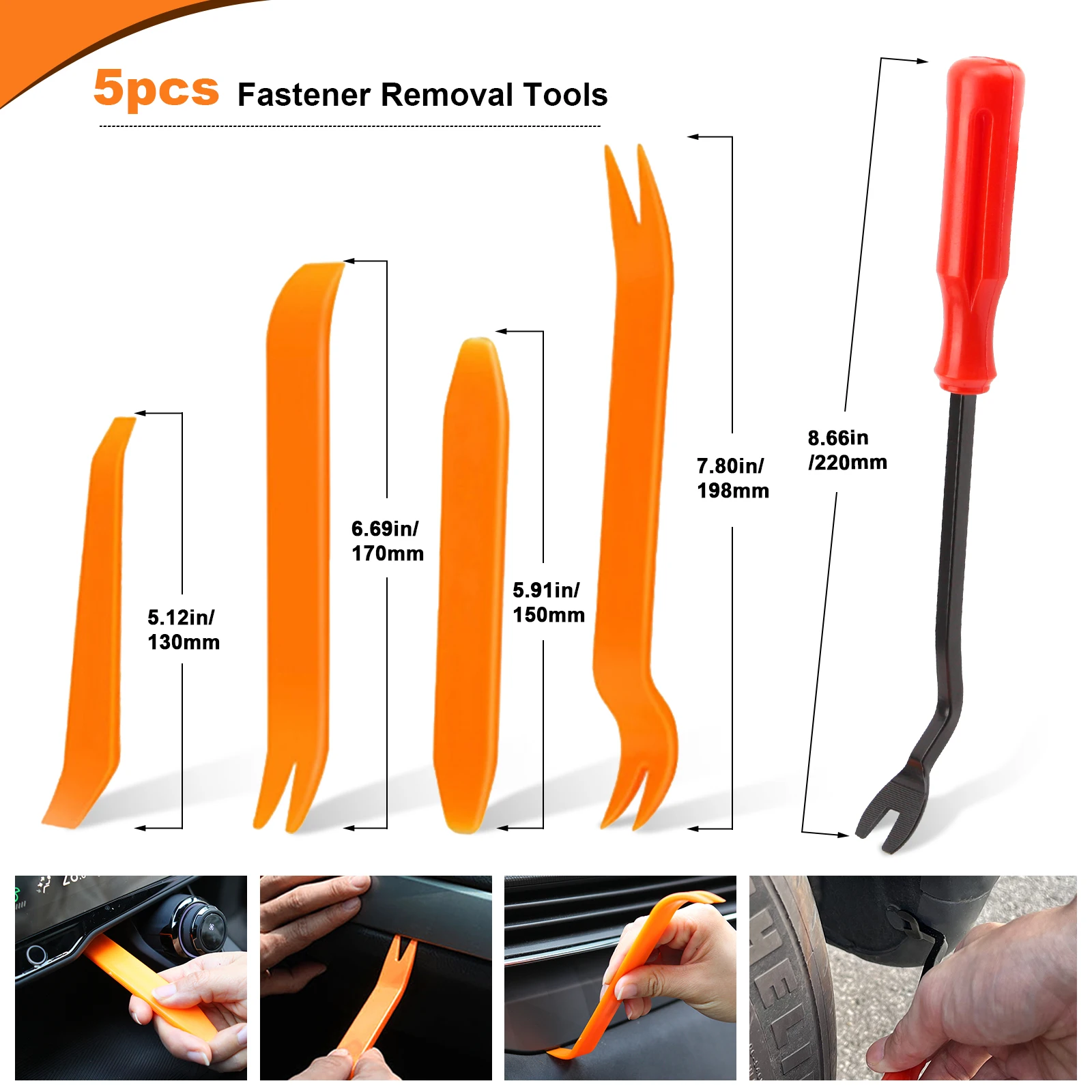 

476PCS Bumper Car Retainer Clips with Fasteners Remover Kit Auto Push Pin Rivets Set For GM Ford Toyota Honda Chrysler Nissan