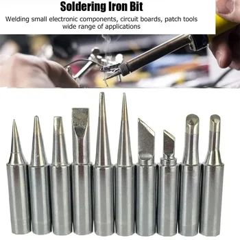 10PCS 900M Soldering Iron Tips For HAKKO 933 936 937 376 907 913 951 898D 852D+ 878AD For Atten Quick Aoyue Yihua Iron Station